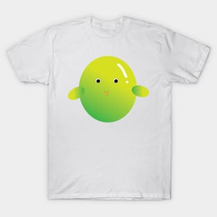 cute green baby bird doodle drawing T-Shirt